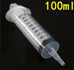 100ml/150ml Reusable Big Large Hydroponics Plastic Pets Nutrient Sterile Health Measuring Syringe Tools Cat Feeding Accessories