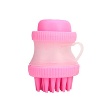 Load image into Gallery viewer, Pet Dog Cat Bath  Massage Brush, Shampoo Dispenser -Soft Bristle- Pet Cleaner Device Washer Bathing Comb Tool