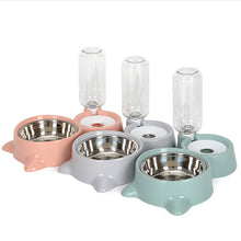 Load image into Gallery viewer, Automatic Pet Feeder Water Dispenser Cat Dog Drinking Bowl Dogs Feeder Dish Cat Feeding Watering Supplies