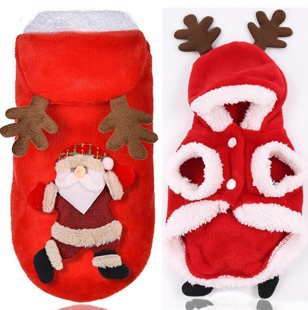 Christmas Cat Clothes Costume Clothes For Cats New Year Puppy Outfit Pet Cat Clothes For Chihuahua Winter Warm Pet Clothes 21 A1