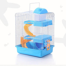 Load image into Gallery viewer, 3-storey Pet Hamster Cage Luxury House Portable Mice Home Habitat Decoration