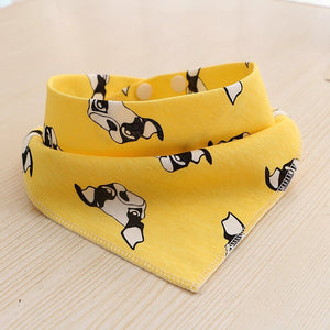 Hot Sale Small Dog Bandana Pattern Little Dog Cat Neck Scarf for Pug Dog French Bulldog Chihuahua Beagle Puppy Coloful Printing Fabric Bandana Chat Pet Accessories