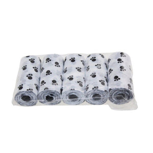 5 Pcs/lot Pets Dog Poop Bags Great For All Waste Pet Printed Disposable Bag, Environment-friendly