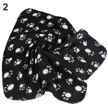 Load image into Gallery viewer, Wholesale Pet Cat Kitten Dog Puppy Winter Blanket Warm Beds Mat Cover Soft Fleece Paw Print Dogs Cats Pet Blanket Fleece Towel