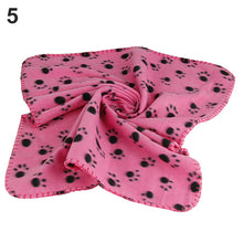 Load image into Gallery viewer, Wholesale Pet Cat Kitten Dog Puppy Winter Blanket Warm Beds Mat Cover Soft Fleece Paw Print Dogs Cats Pet Blanket Fleece Towel