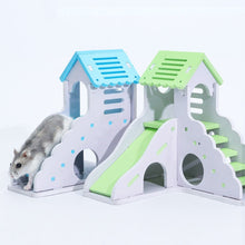 Load image into Gallery viewer, Wooden Hamster Staircase Sleeping House Golden Bear Nest Bed for Small Pets Chinchillas Guinea-pig Small Pets Cage Toys