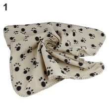 Load image into Gallery viewer, Wholesale Pet Cat Kitten Dog Puppy Winter Blanket Warm Beds Mat Cover Soft Fleece Paw Print Dogs Cats Pet Blanket Fleece Towel