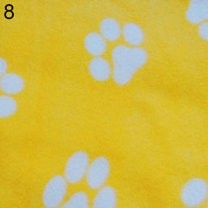 Wholesale Pet Cat Kitten Dog Puppy Winter Blanket Warm Beds Mat Cover Soft Fleece Paw Print Dogs Cats Pet Blanket Fleece Towel