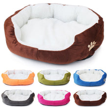 Load image into Gallery viewer, Pet Dog Cashmere Bed Warming Dog House Soft Sofa Material Nest Dog Baskets Fall Winter Warm Kennel For Cat Puppy Supplies