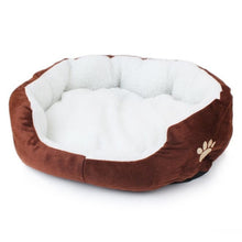 Load image into Gallery viewer, Pet Dog Cashmere Bed Warming Dog House Soft Sofa Material Nest Dog Baskets Fall Winter Warm Kennel For Cat Puppy Supplies