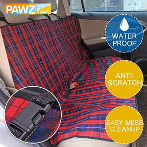 Pet Dog Car Seat Cover Durable Dog Cat Car Hammock Oxford Collapsible Dog Cushion Protector for Travel Car Back Guard Seat Fence
