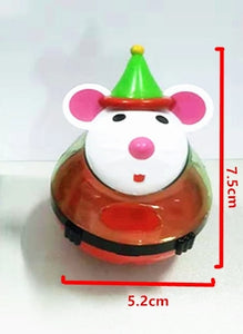 Christmas Cat Food Feeders Ball Pet Interactive Toy Smarter Cat Dogs Playing Toys Treat Ball Shaking for Dogs Increases IQ 6c4Q