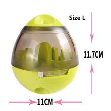 Load image into Gallery viewer, Christmas Cat Food Feeders Ball Pet Interactive Toy Smarter Cat Dogs Playing Toys Treat Ball Shaking for Dogs Increases IQ 6c4Q