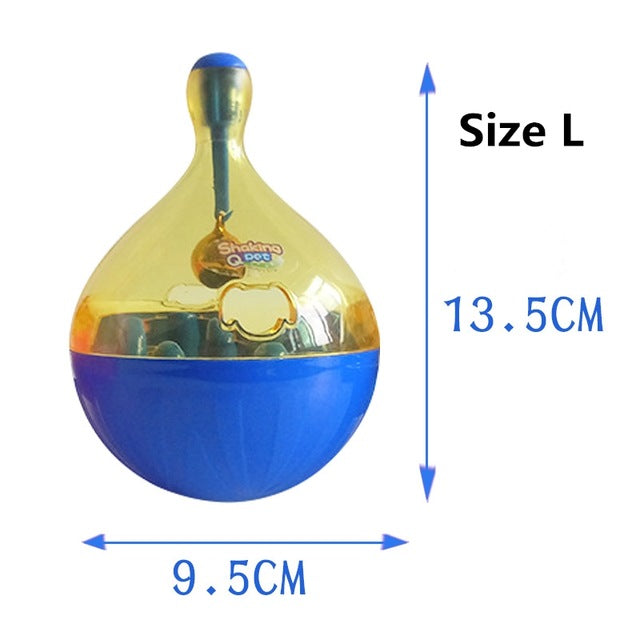 Christmas Cat Food Feeders Ball Pet Interactive Toy Smarter Cat Dogs Playing Toys Treat Ball Shaking for Dogs Increases IQ 6c4Q
