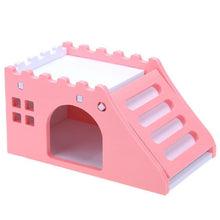 Load image into Gallery viewer, 1pcs Luxurious Hamster House Swing Toy Slide Hamsters Nest Loft Bed Cage Nest Pet Hedgehog Castle Climb Toys Small Pet House