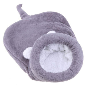 Cat Sleeping Bag Warm Coral Fleece Dog Cat Bed Pet Dog House Lovely Soft Pet Cat Mat Cushion Warm Travel Cat Bed Mat Covers