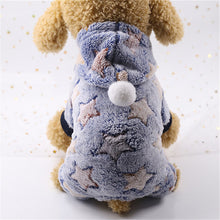 Load image into Gallery viewer, Dog Clothes Pajamas Fleece Jumpsuit Winter Dog Clothing Four Legs Warm Pet Clothing Outfit Small Dog Star Costume Apparel 30