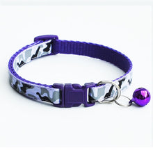 Load image into Gallery viewer, Delicate Safety Casual Nylon Dog Collar Neck Strap Fashion Adjustable Camo Bell Pet Dog Collar Hot Sale