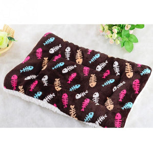 Cute Bed Cushion Pad Blanket Cats Soft Towel Warm Dogs Lovely Cotton Pet Puppy