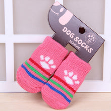 Load image into Gallery viewer, Hot Selling 4 PCS/set Small Pet Dog Doggy Shoes Lovely Soft Warm Knitted Socks Clothes Apparels For S-L Random Color