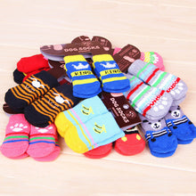 Load image into Gallery viewer, Hot Selling 4 PCS/set Small Pet Dog Doggy Shoes Lovely Soft Warm Knitted Socks Clothes Apparels For S-L Random Color