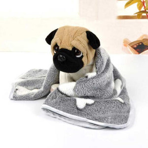 Pets Mat Soft Warm Coral Fleece Print Design Pet Puppy Dog Cat Mats Blanket Sleeping Bed Sofa Cover Pet Supplies DOGGYZSTYLE