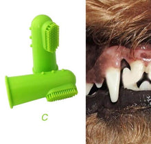 Load image into Gallery viewer, OLN 5.5*2.2cm Super Soft Pet Finger Toothbrush Teddy Dog Brush Addition Bad Breath Tartar Teeth Care Dog Cat Cleaning Supplies