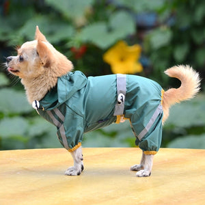 Newly Dog Raincoat Waterproof Rain Coat Clothes for Dogs Outdoor Walking Pets Rainy Wearing Clothing Hoodie Apparel