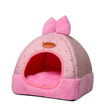 Load image into Gallery viewer, Small Pet Dog House Kennel Bed Mat Cat Blanket Pets Tent Unfolding To Be Thicken Winter Pet Beds Mattress Flannel Fabric Warm