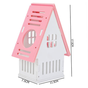 Wooden Hamster Staircase Sleeping House Golden Bear Nest Bed for Small Pets Chinchillas Guinea-pig Small Pets Cage Toys